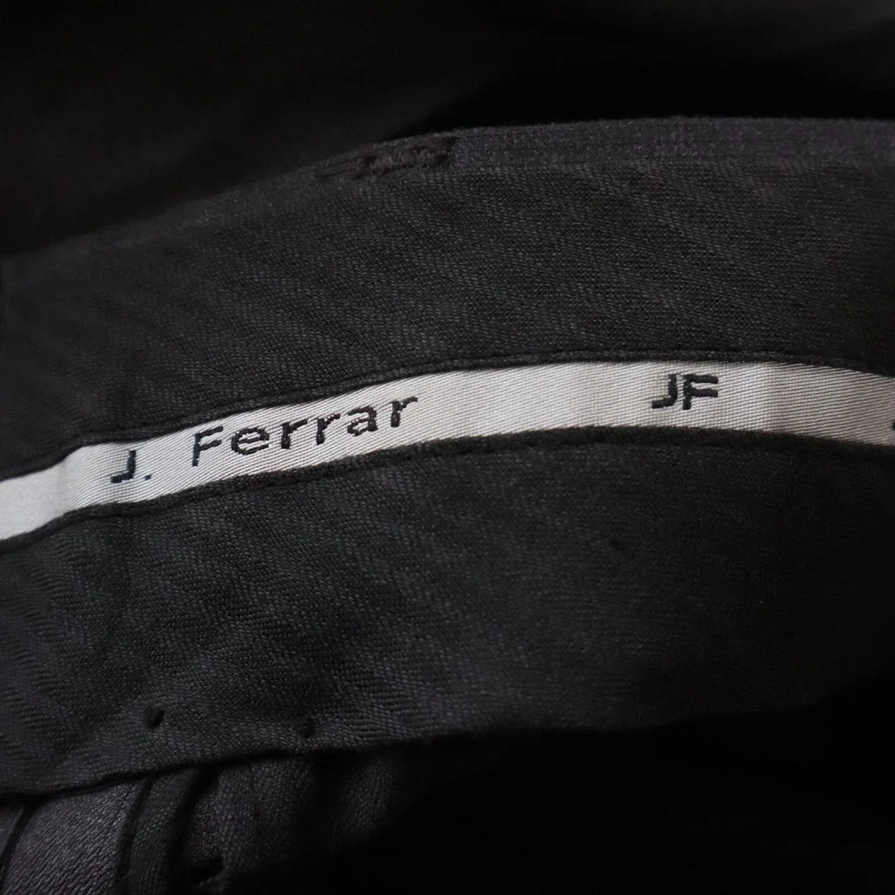 JF J Ferrar Pants Mens 30x30 Dress Slacks Suit Formal Flat Front Dark Gray‎